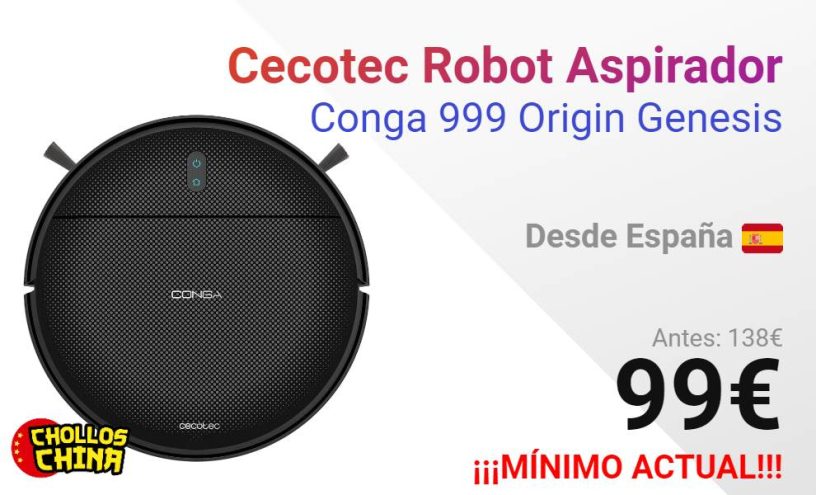 ROBOT ASPIRADOR CONGA 999 ORIGIN GENESIS CECOTEC