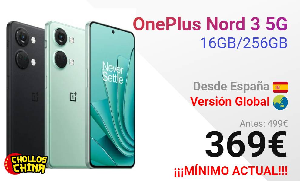 OnePlus-Nord 3 5G, versión Global, 16GB de RAM, MediaTek Dimensity