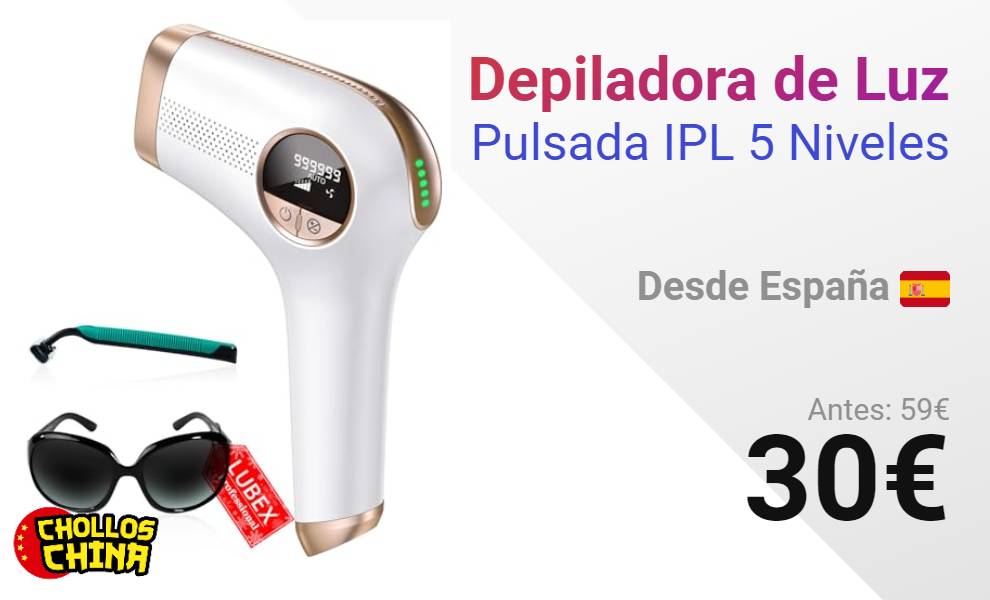 Depiladora de Luz Pulsada IPL 5 Niveles por 30€ - cholloschina