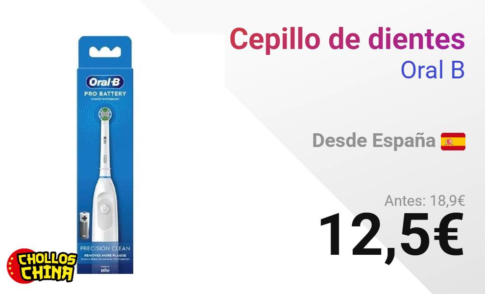 Cepillo de dientes eléctrico oral B por 12€