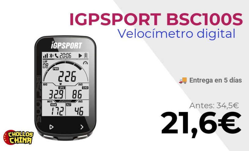 Ordenador GPS para bicicleta IGPSPORT BSC100S por 21,6€