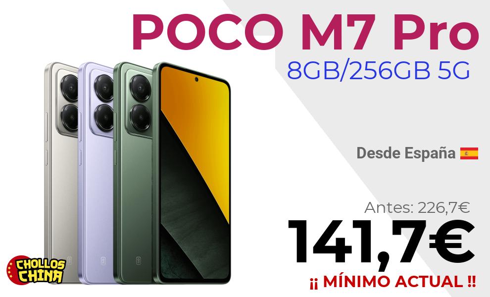 POCO M7 Pro 5G 8GB/256GB por 141,7€