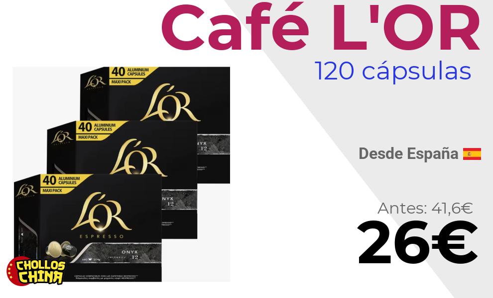 Café en cápsulas L'OR Espresso 120 unidades por 26,5€