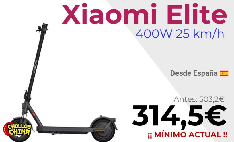 Patinete eléctrico Xiaomi Elite por 314,5€