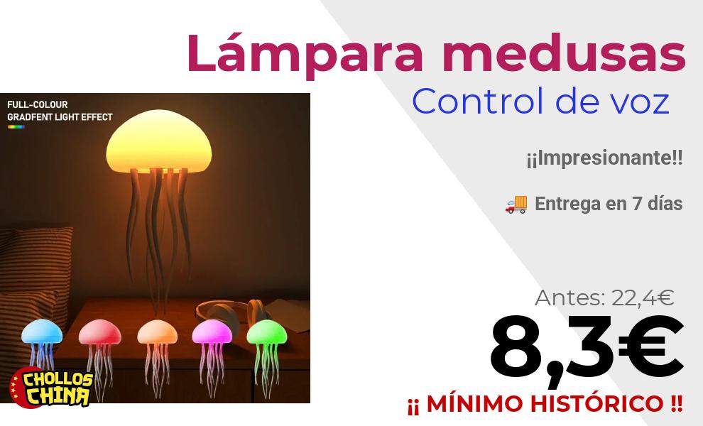 Lámpara de noche de medusas RGB por 8,3€