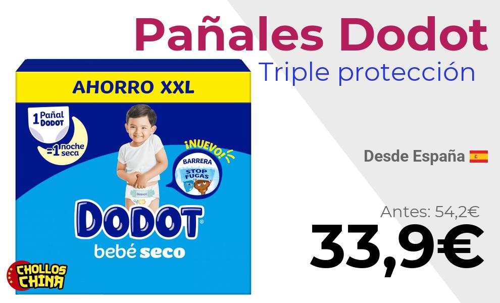 Pañales Dodot Bebé Seco Pack Ahorro por 33,9€