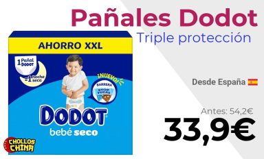 Pañales Dodot Bebé Seco L'OR Pack Ahorro por 33,9€