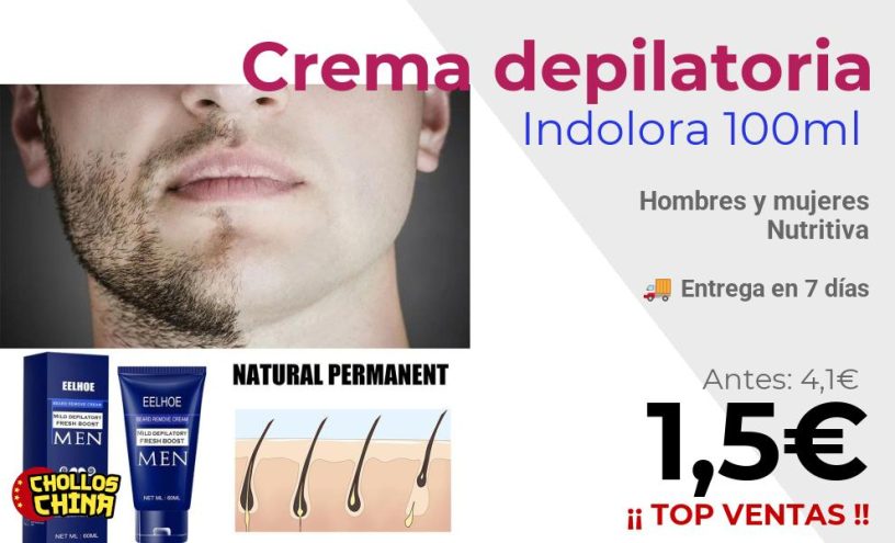 Crema depilatoria Eelhoe calmante por 1,5€