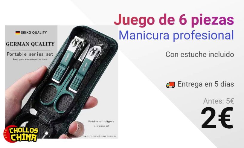 Juego de manicura profesional por 2€