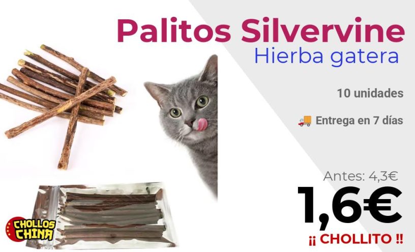 Palitos masticables Silvervine para gatos por 1,6€€