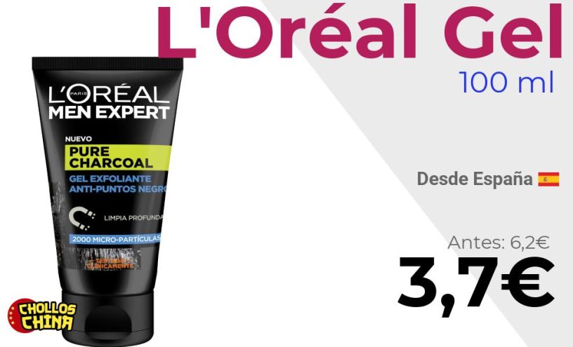 Gel exfoliante L'Oréal Men Expert por 3€
