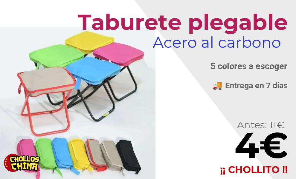 Taburete plegable ultraligero para exteriores por 4€