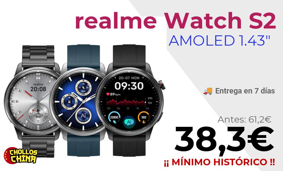 Smartwatch realme Watch S2 por 38,3€