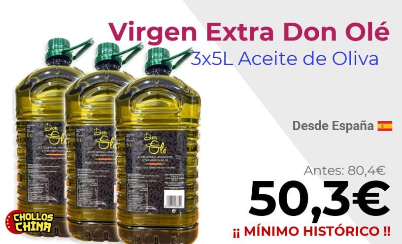 15 litros Aceite de oliva virgen extra Don Olé por 50,3€