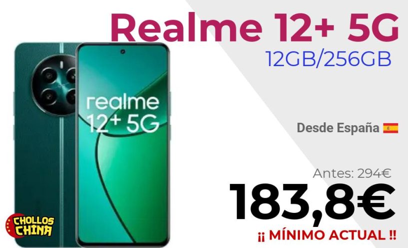 Realme 12 Plus 5G 12GB 256GB por 183,8€