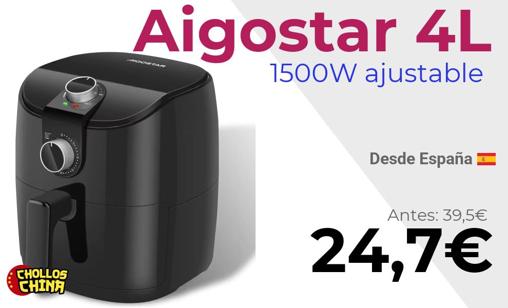 Freidora de aire Aigostar 4L 1500W por 24,7€