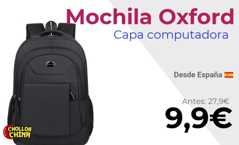 Mochila de negocios impermeable por 9€