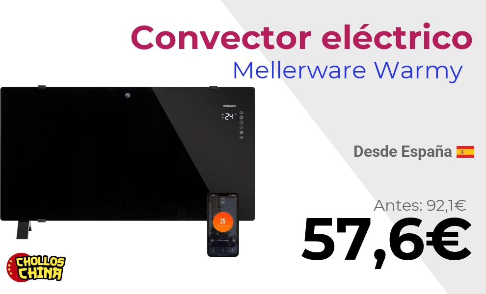 Convector eléctrico Mellerware Warmy 2000W por 57,6€