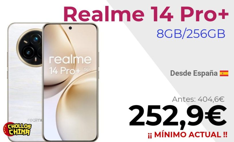 Realme 14 Pro Plus 8GB/256GB por 252,9€
