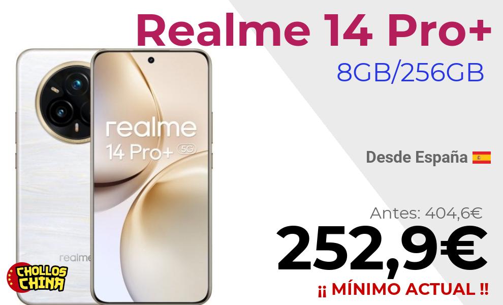 Realme 14 Pro Plus 8GB/256GB por 252,9€