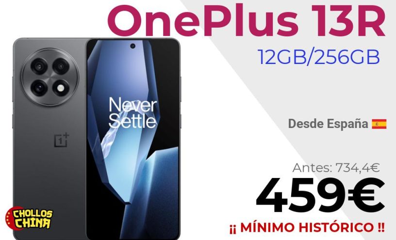 OnePlus 13R 12GB/256GB por 459€