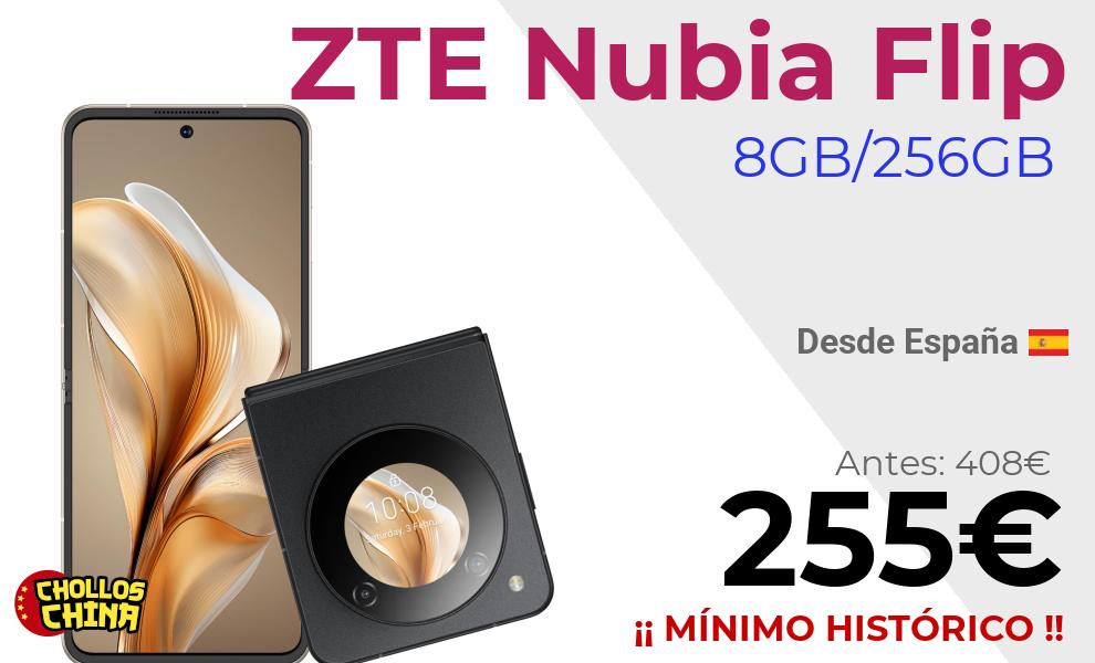 ZTE Nubia Flip 8GB/256GB 5G 6.9 pulgadas por 255€