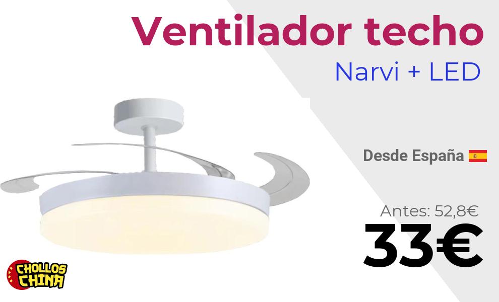Ventilador de techo Narvi Ronda 1661 por 33€