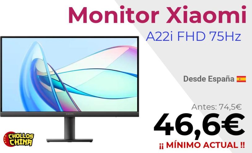 Monitor Xiaomi A22i Full HD por 46,6€