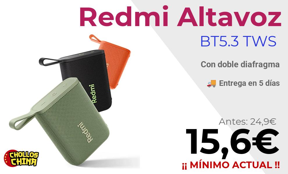 Altavoz Bluetooth Redmi IP67 por 15,6€