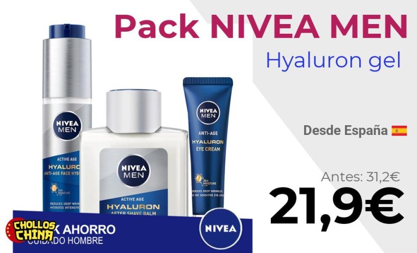 Pack cuidado personal NIVEA MEN Hyaluron por 21€