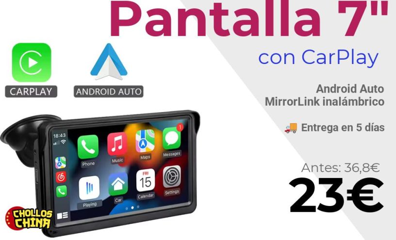 Reproductor de vídeo Hippcron 7 pulgadas por 23€