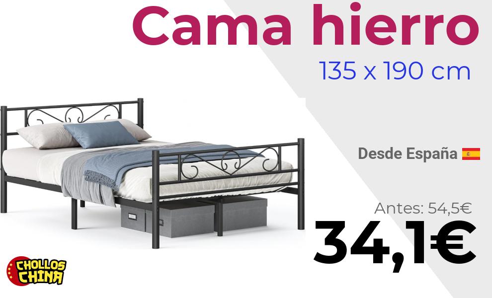 Estructura de cama metálica Songmics por 34,1€