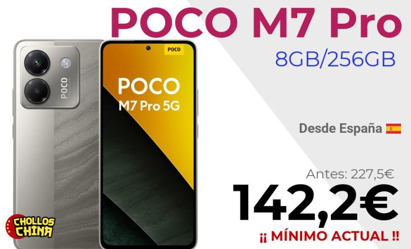 POCO M7 Pro 5G 8GB/256GB por 142,2€