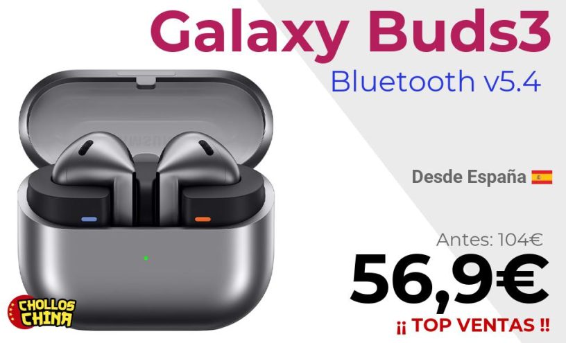 Auriculares inalámbricos Samsung Galaxy Buds3 por 56,9€