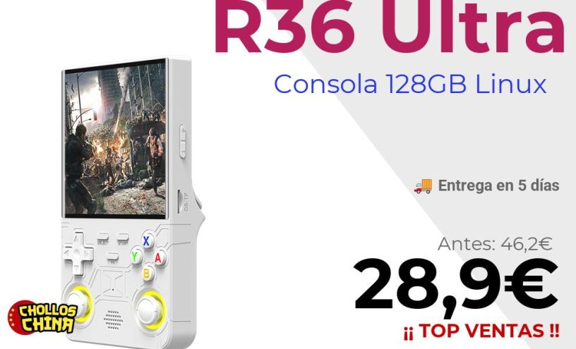 Consola de videojuegos R36 Ultra por 28,9€