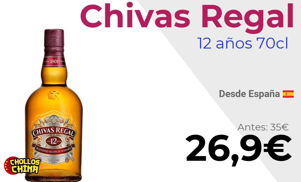 Whisky Chivas Regal 12 Años por 26€