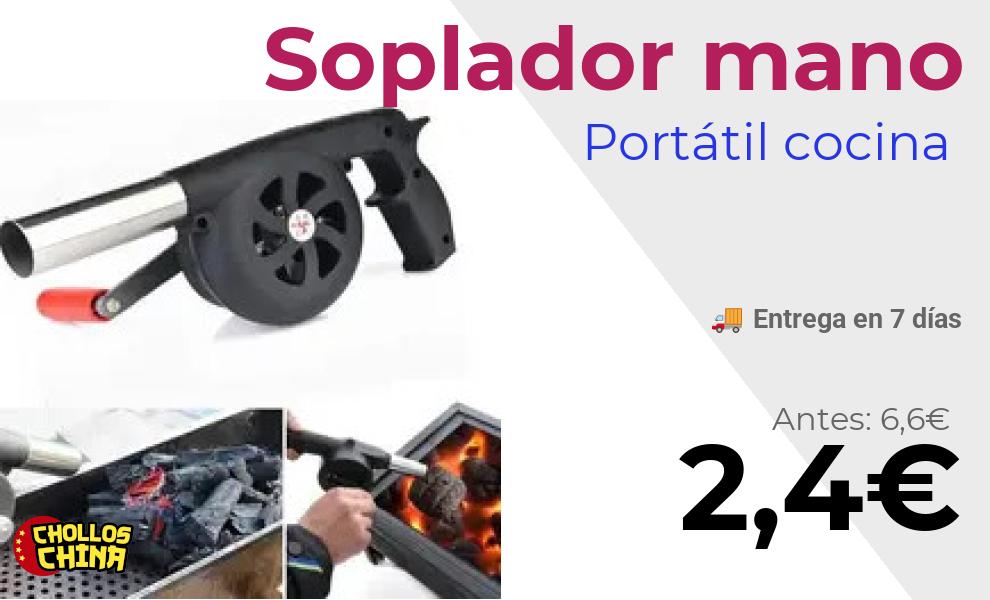 Soplador portátil para barbacoa por 2,4€