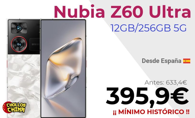 Nubia Z60 Ultra 5G 6000mAh por 395,9€