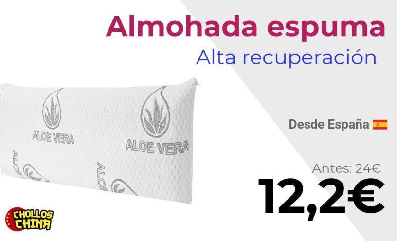 Almohada adaptable con espuma por 12€
