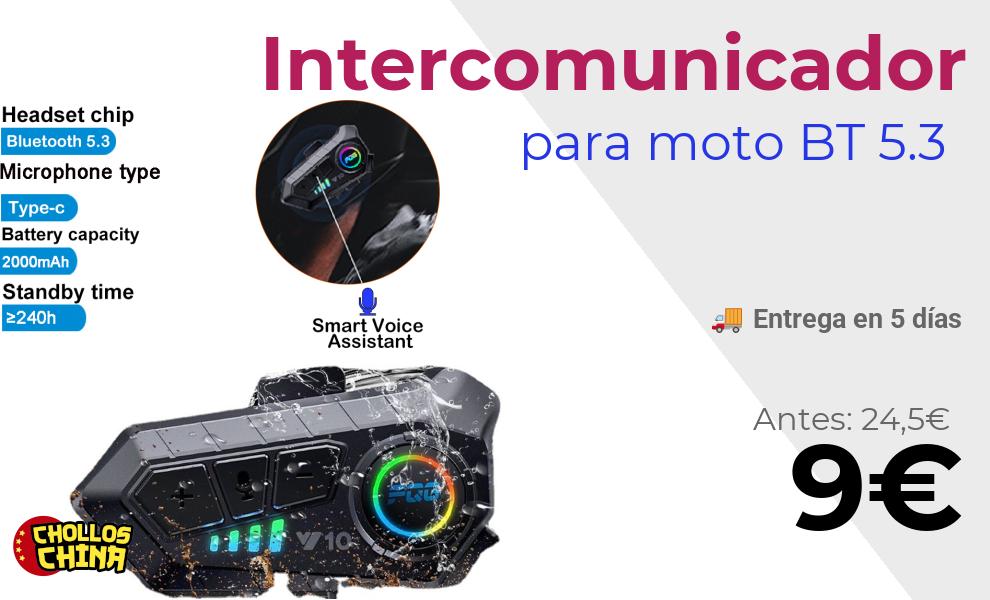 Auriculares Bluetooth 5.3 para casco por 9€