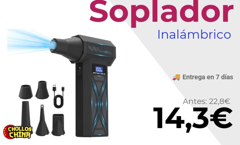 Soplador de aire Turbo 2025 por 14,3€