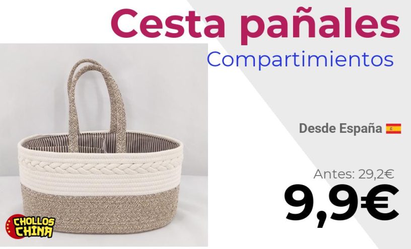 Organizador de pañales para bebé por 9€