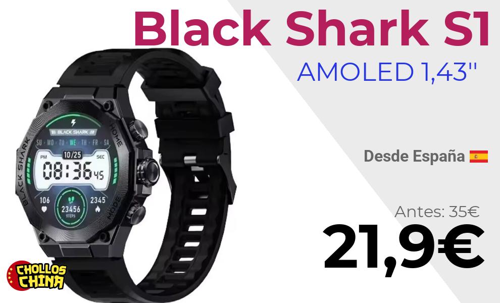 Reloj inteligente Black Shark S1 Pro por 21,9€