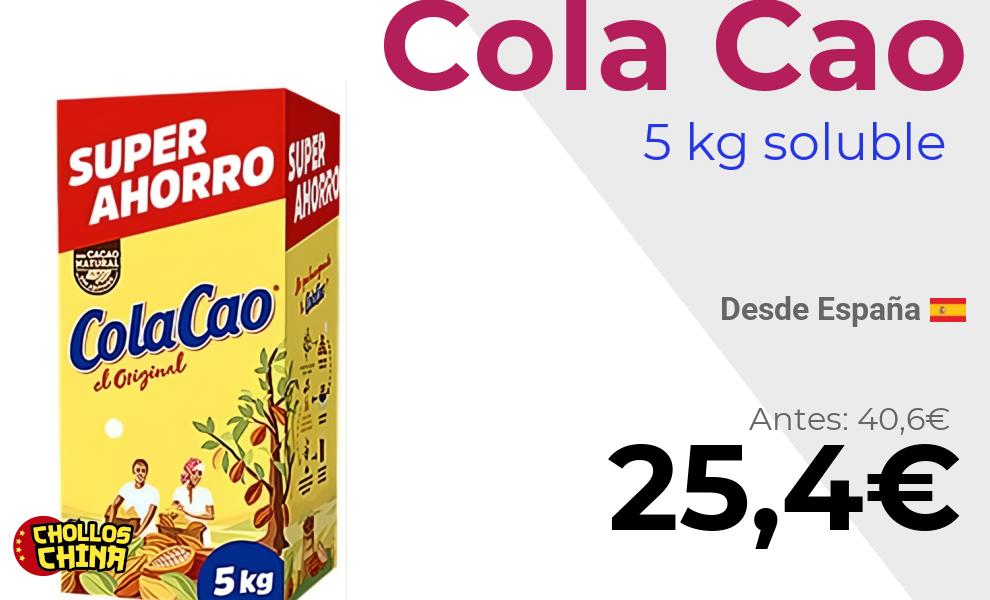 Cola Cao Original soluble 5 kg por 25,4€