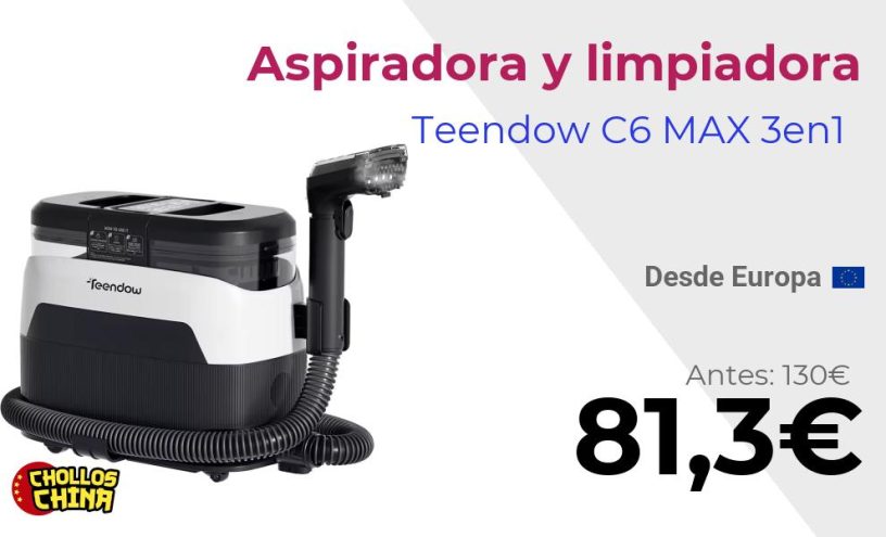Limpiador de alfombras Teendow C6 MAX por 81,3€