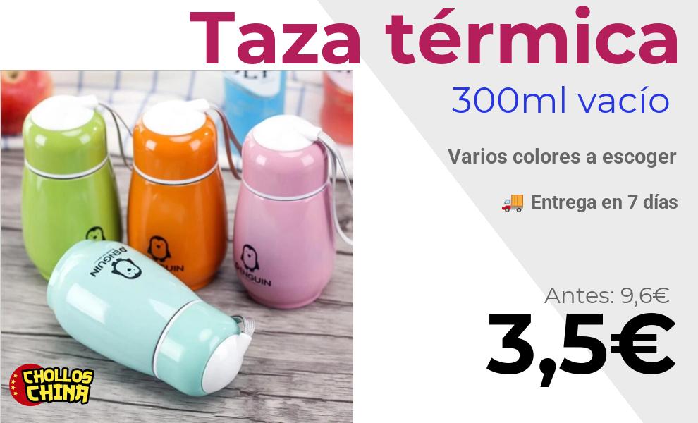 Taza térmica de vacío 300ml por 3,5€
