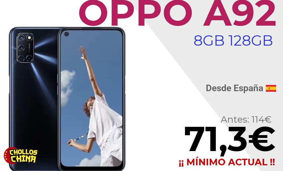 OPPO A92 8GB/128GB por 71,3€