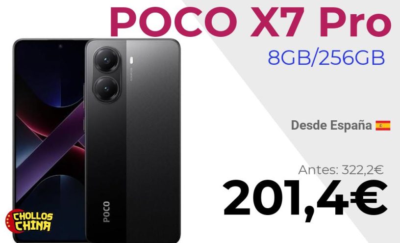 POCO X7 Pro 5G 8GB/256GB por 201,4€