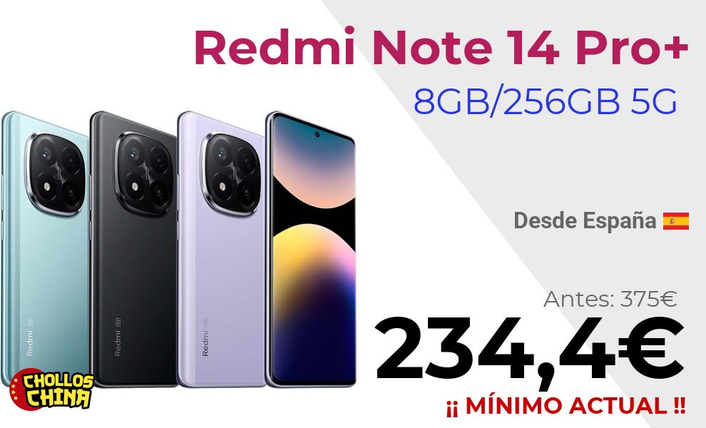 Redmi Note 14 Pro Plus 5G 256GB por 234,4€