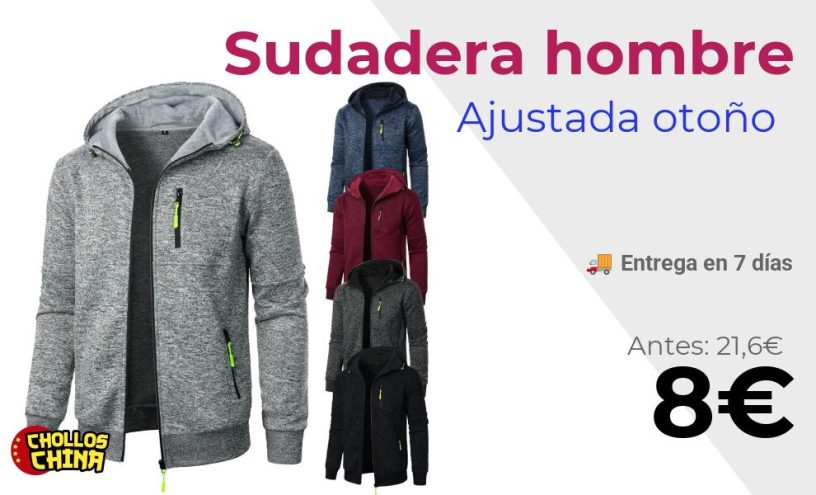 Sudadera con capucha para hombre por 8€